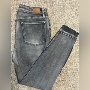 Judy Blue - Faded Black, Skinny Fit with Raw Hem - size 11/30